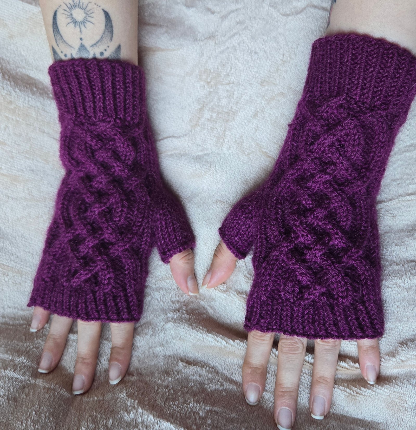 Patron tricot Mitaines Nora